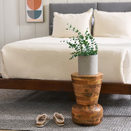 Hello Honey® Cuvee Modern Boho Solid Wood End Table